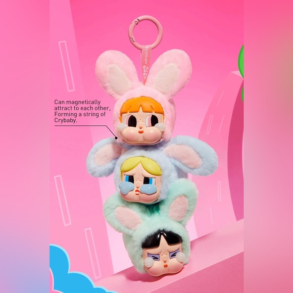 Popmart The Powerpuff Girl Vinyl Plush- Bubbles - Picture 2 of 8